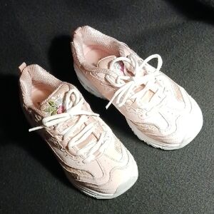 Skechers D'Lites Floral Embellished Light Pink Sneakers